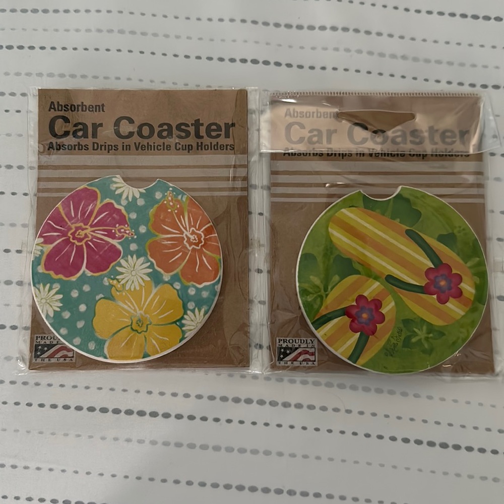 NWT car coasters
